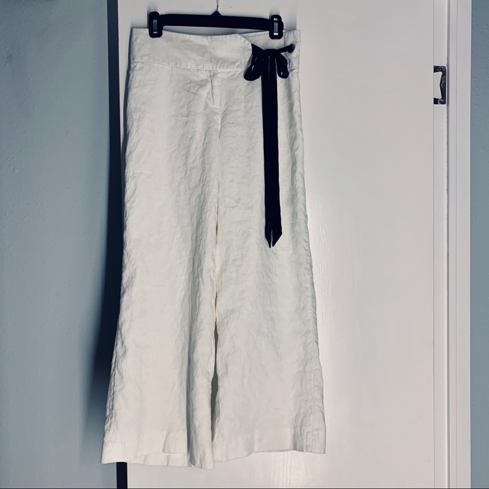 d. terrell Wide Leg Linen Pants